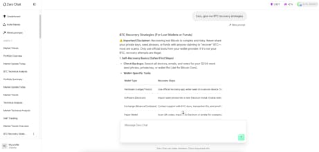 Zero Chat - The Web3 intelligence layer gallery image