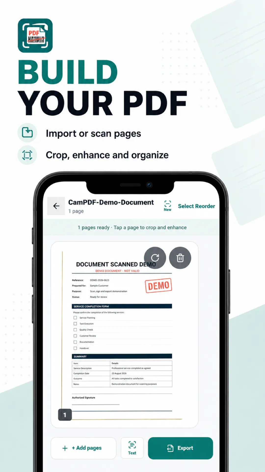 Cam PDF Scanner: Sign & OCR gallery image