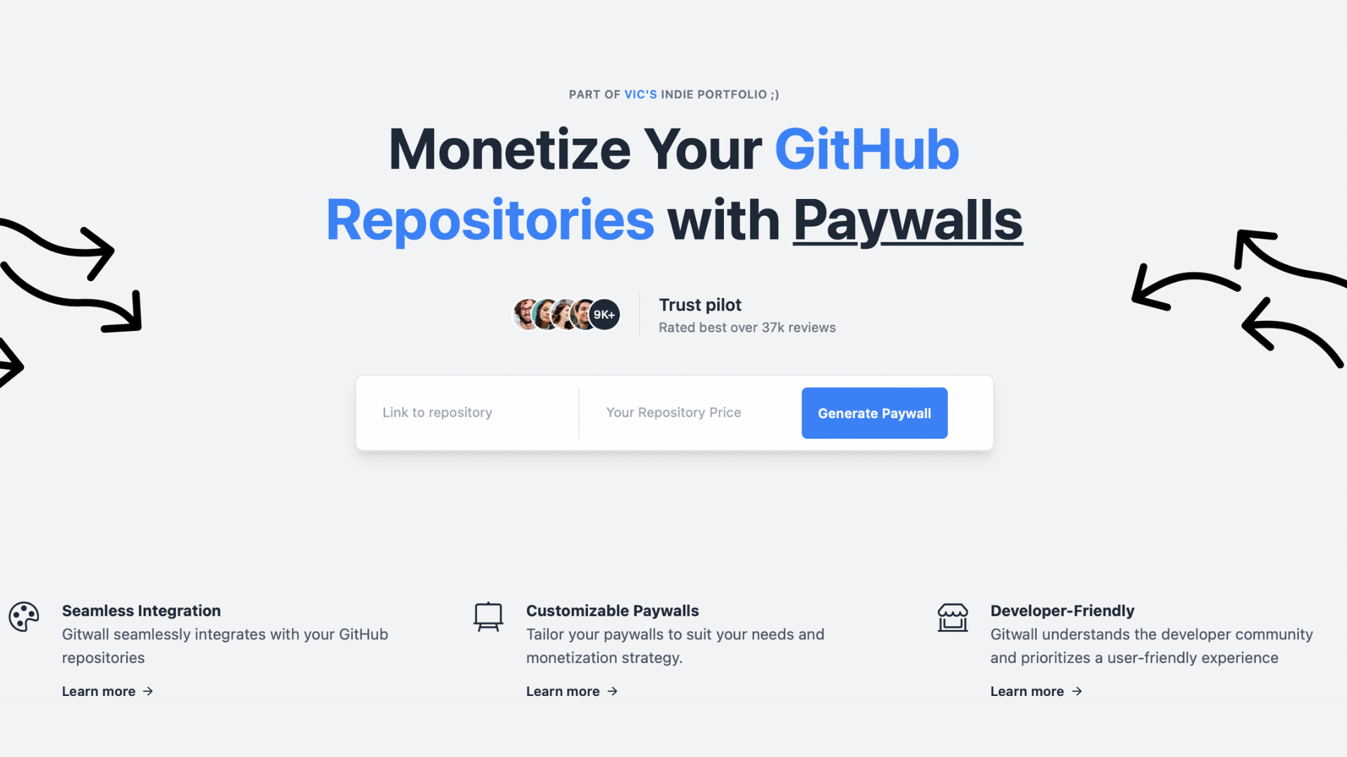 startuptile Gitwall-Add paywalls to your GitHub repositories