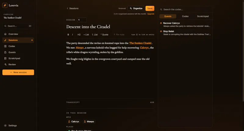 Lorevia screenshot 4