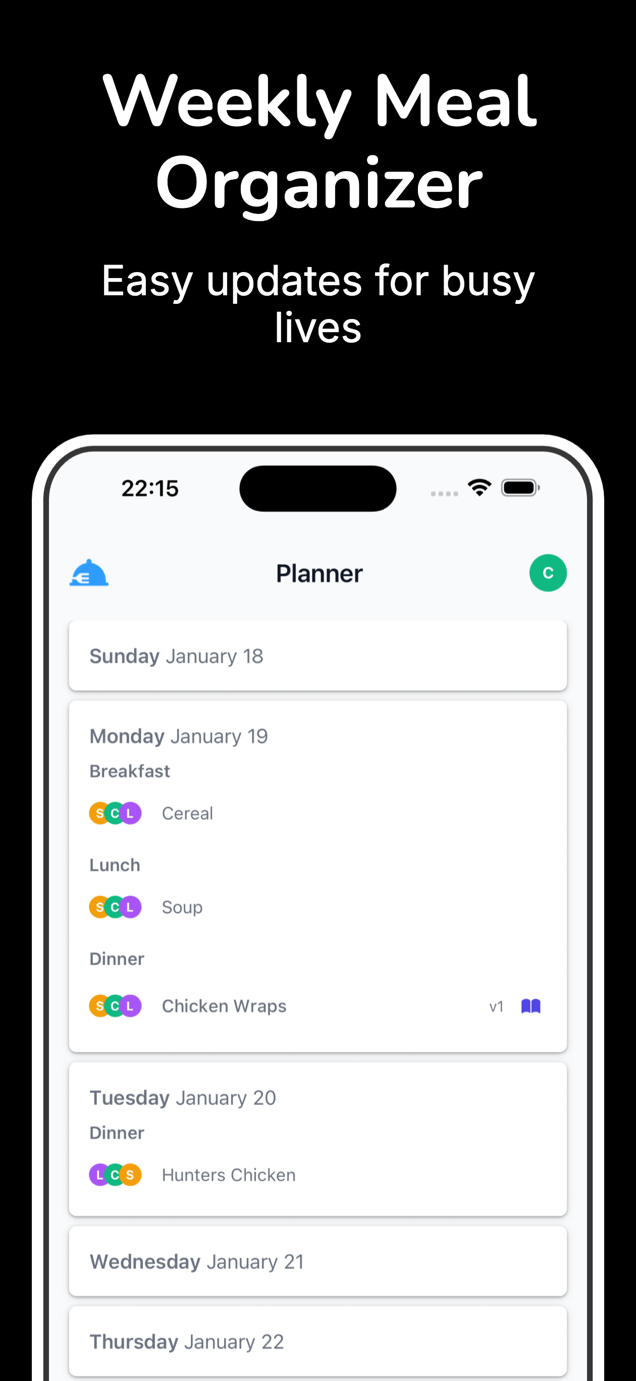 Lilara - Family Meal Planner - Screenshot 4 showing product features and functionality