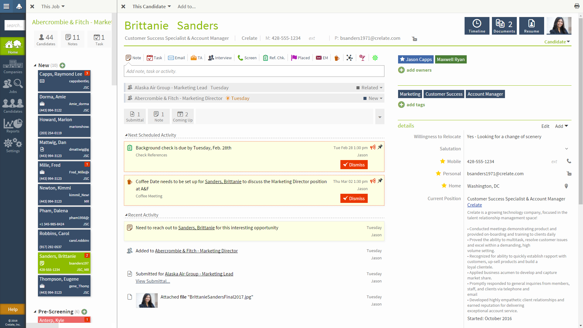 Crelate Talent gallery image