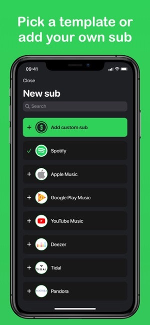 Subs - your subscriptions gallery image