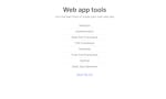 Web App Tools image