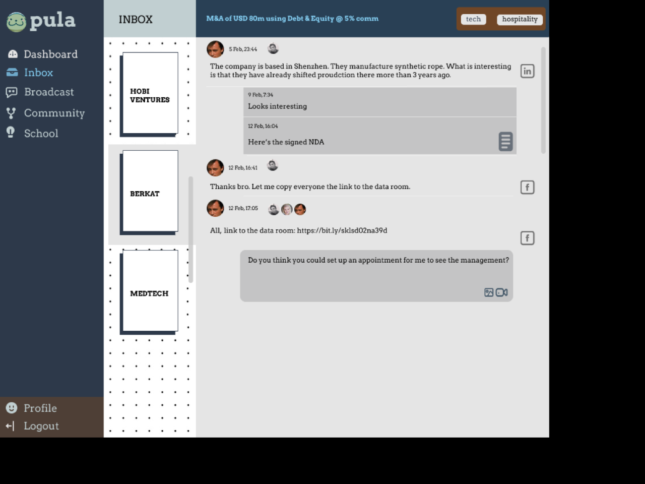 PULA Project Management Workspace gallery image