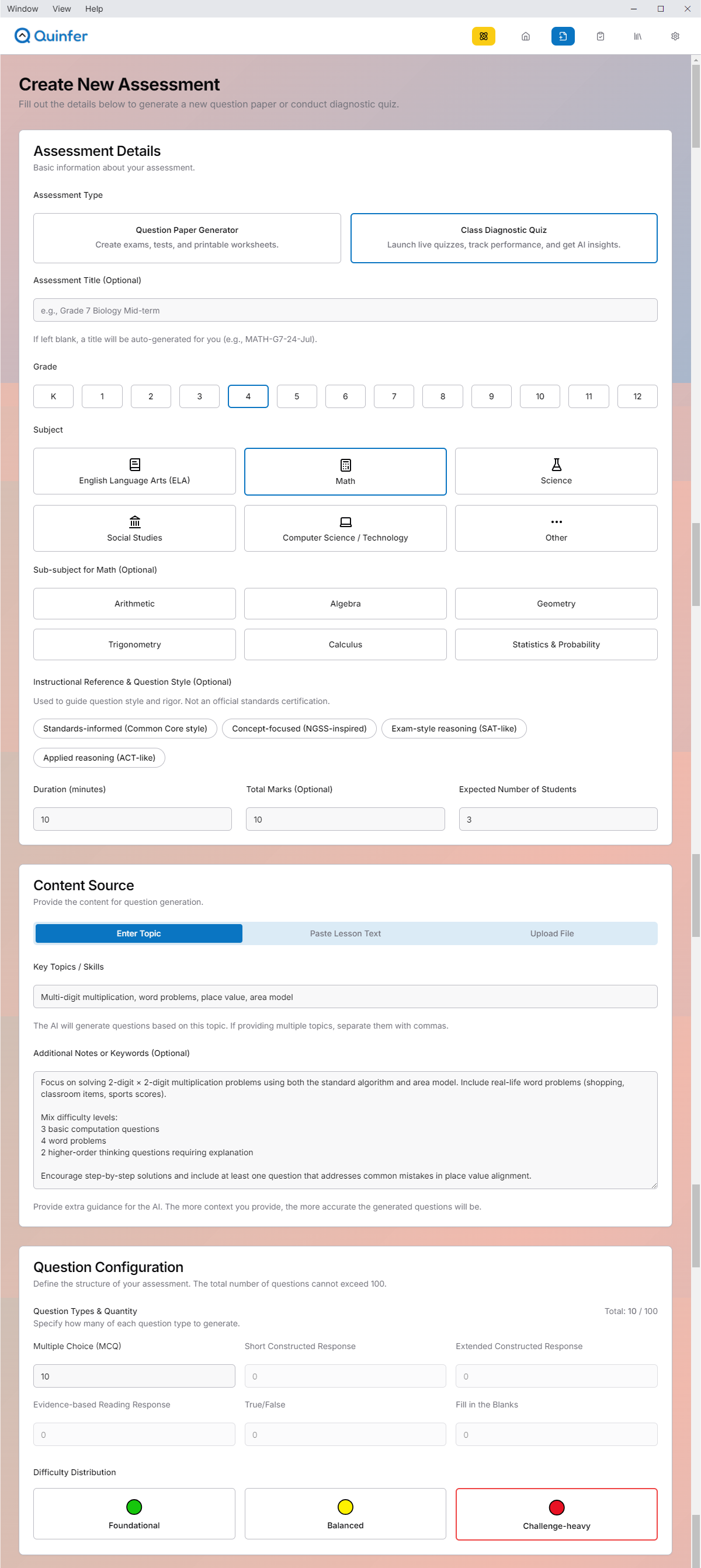 Quinfer - Screenshot 3 showing product features and functionality