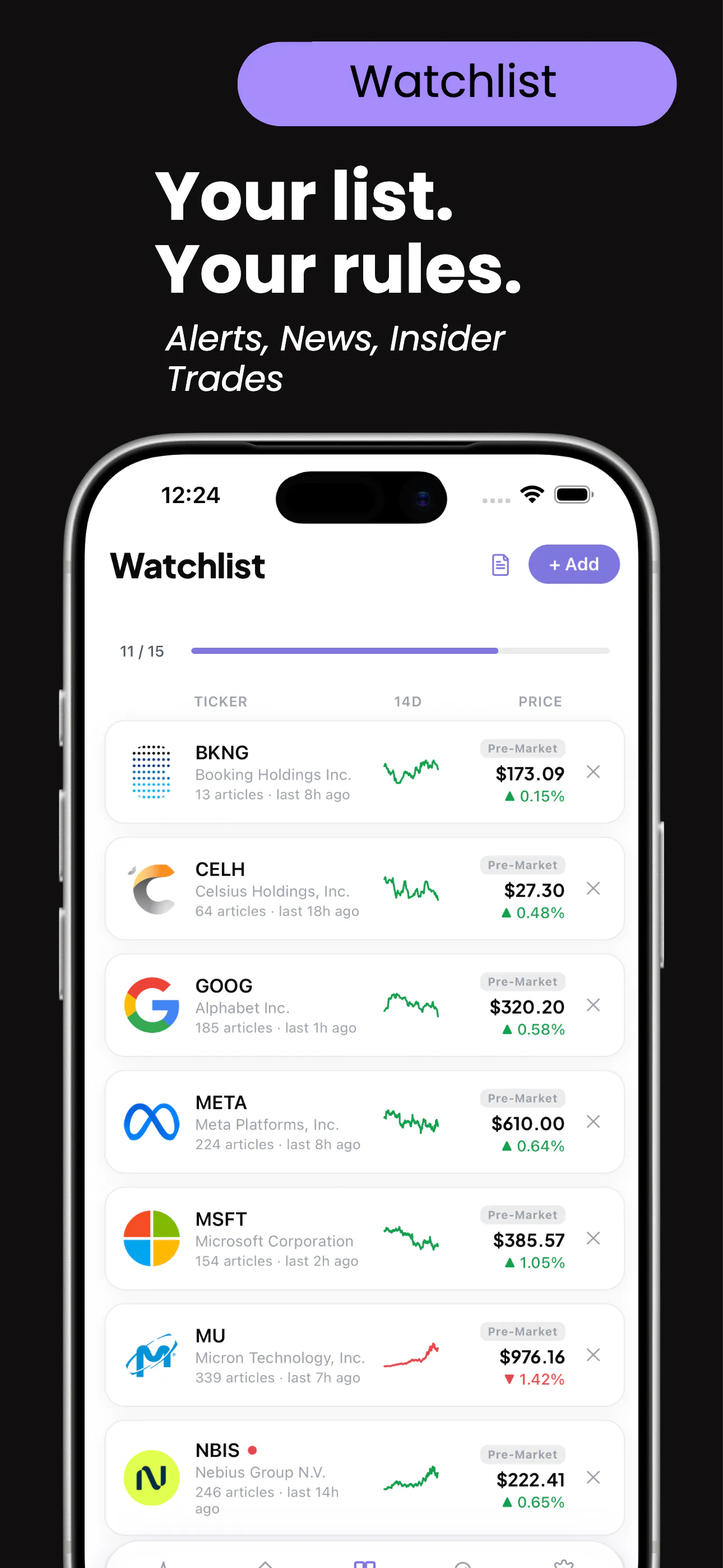 Sentex: Real-time Stock Intelligence gallery image