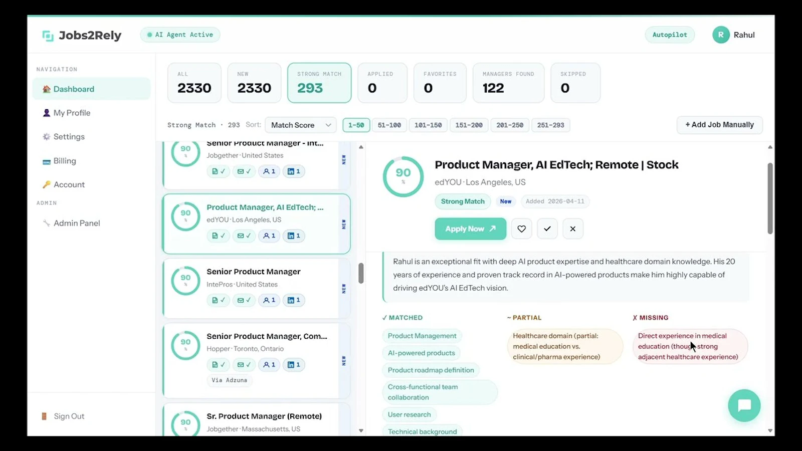 Jobs2Rely screenshot 1 (video preview)