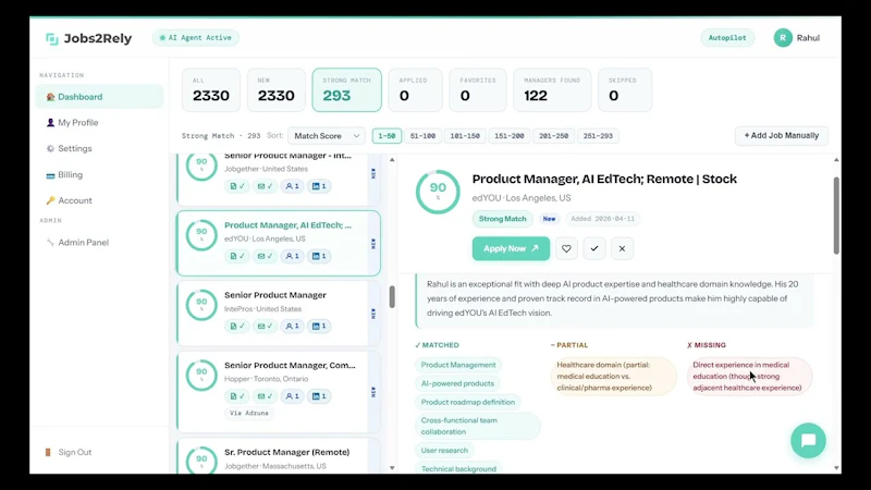 Jobs2Rely screenshot 1 (video preview)