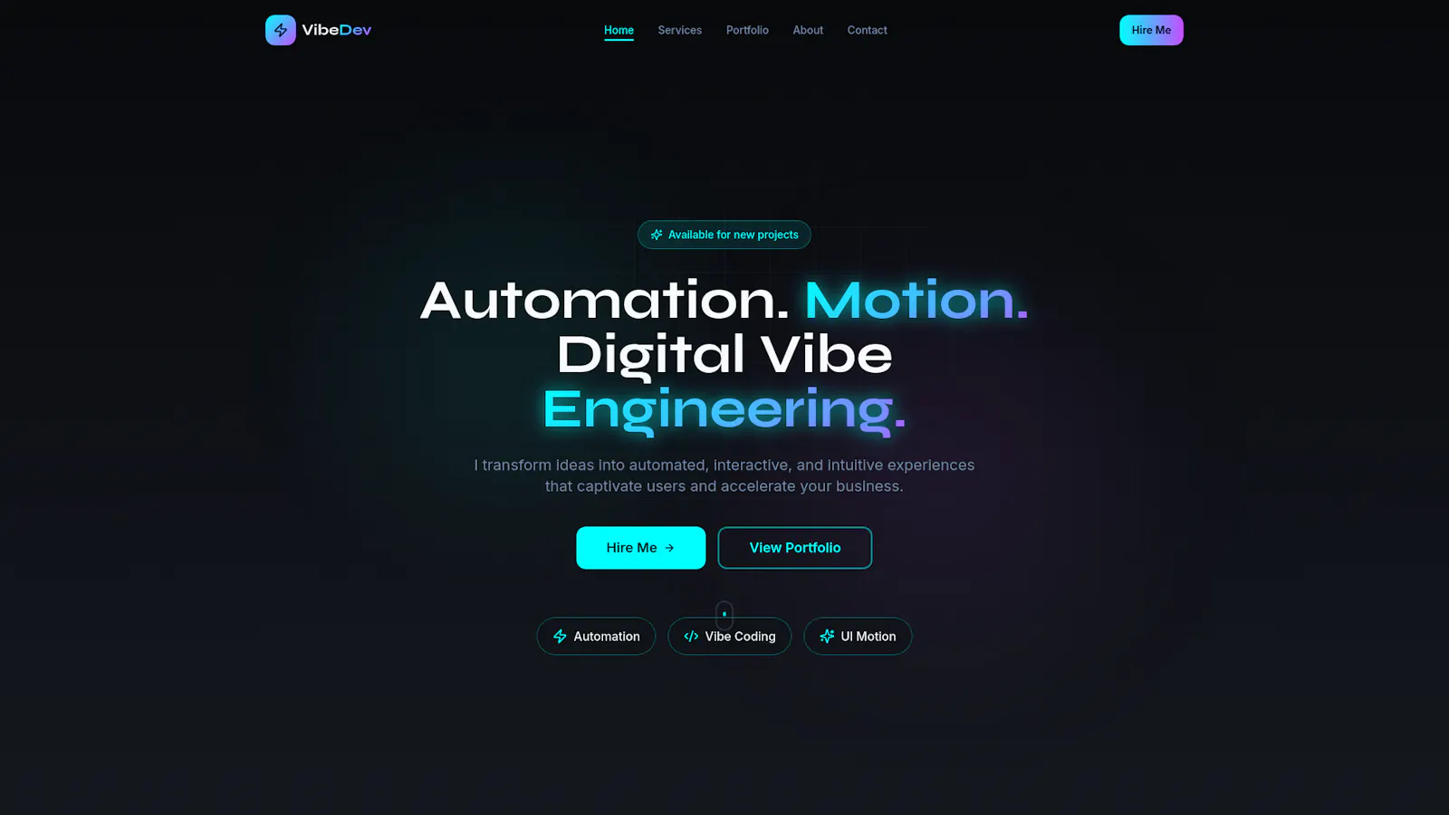 VibeDev screenshot 1