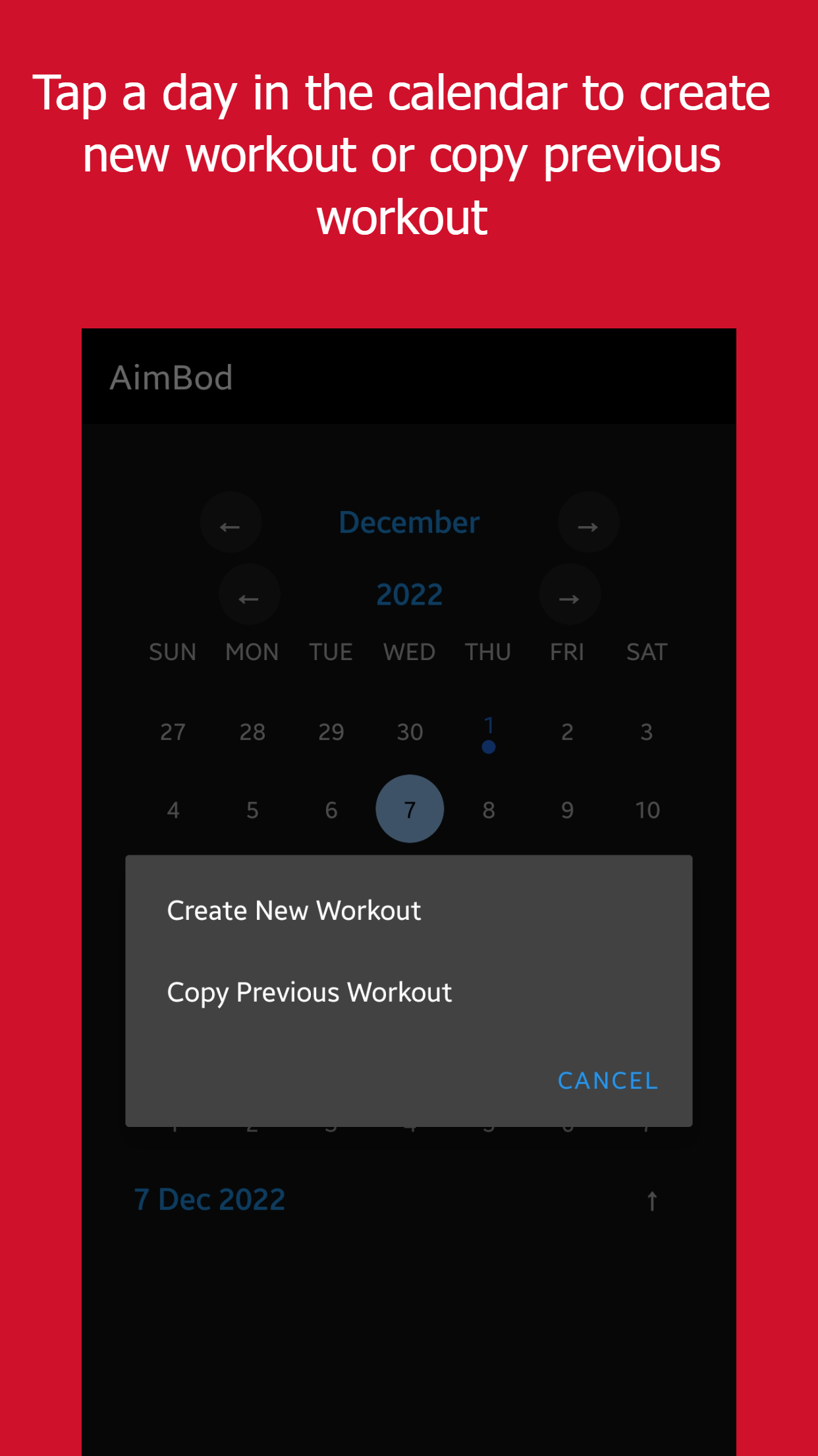 Mídia 7 de Aimbod: Tracker de exercícios