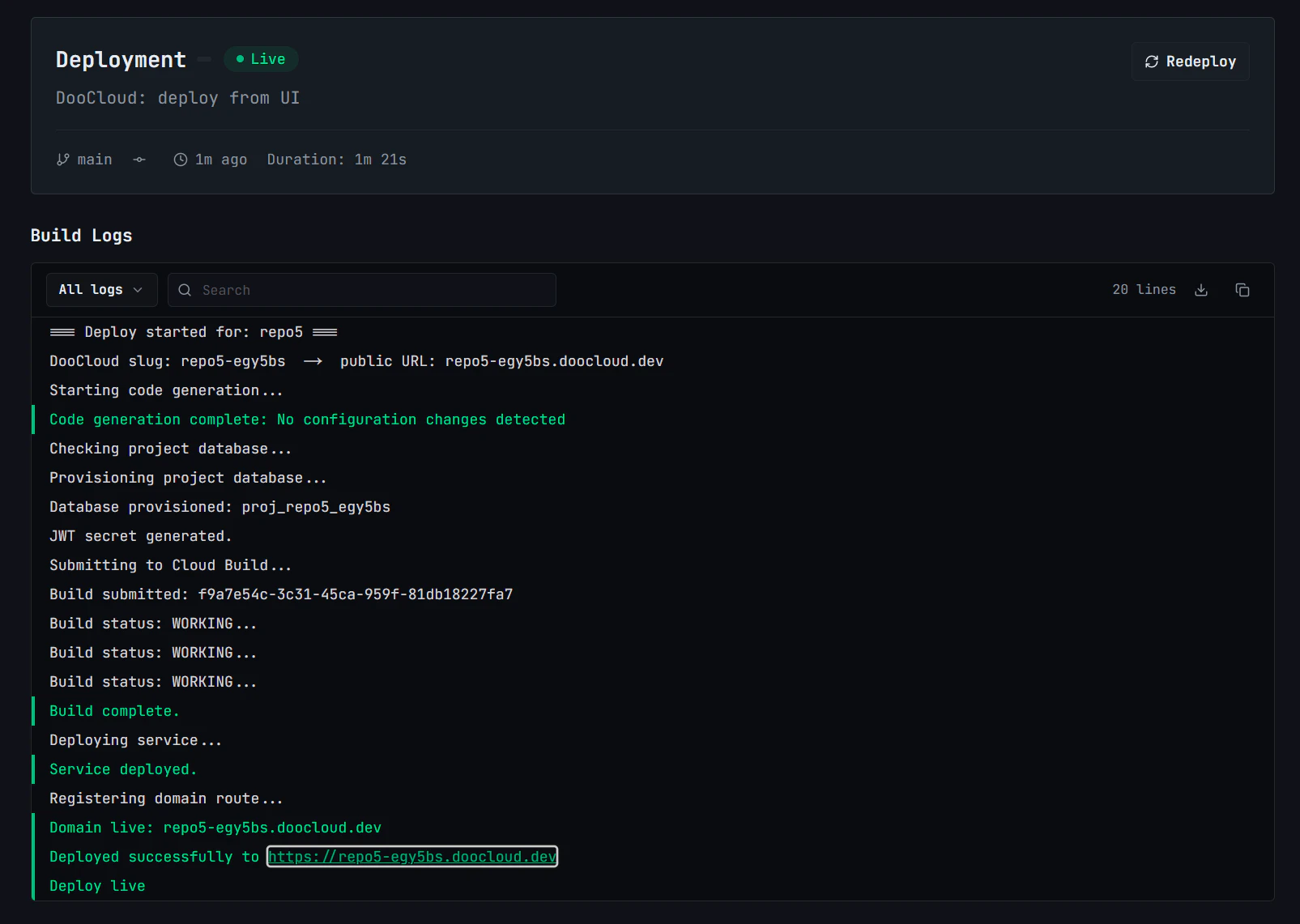 DooCloud screenshot 1