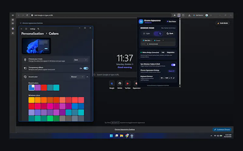 Chrome Appearance Switcher screenshot 2