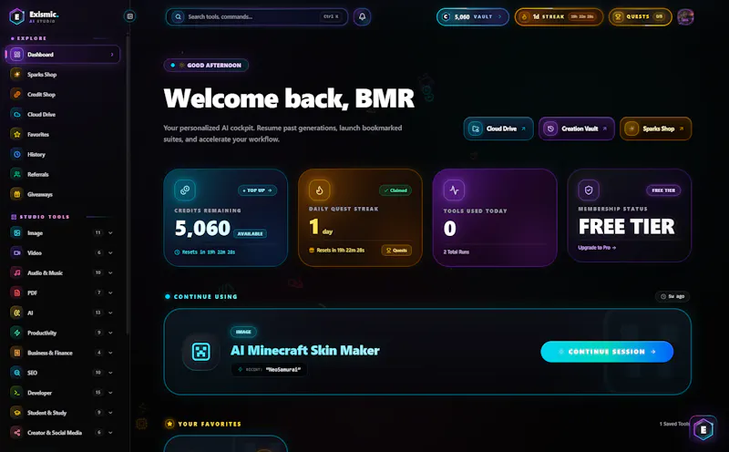 Exismic screenshot 1