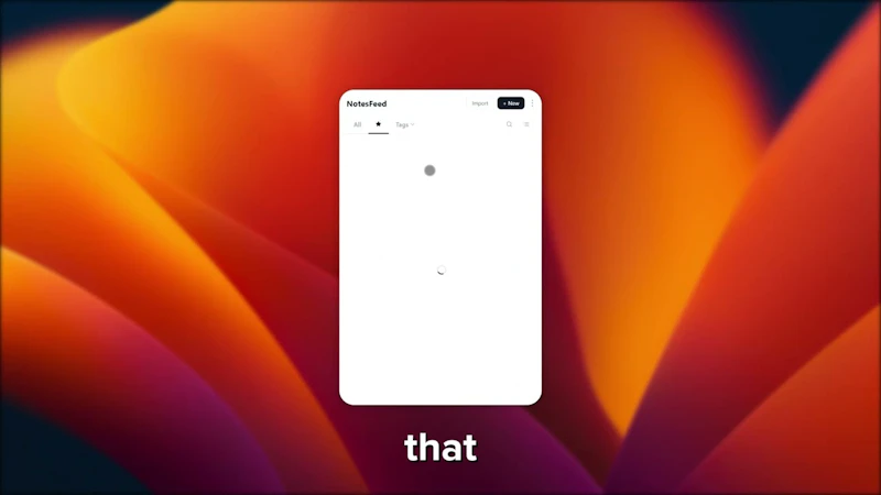 Notesfeed screenshot 1 (video preview)