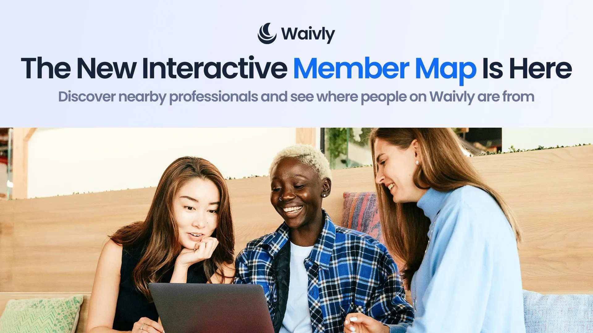Banner del producto Waivly Member Map - Find People Nearby