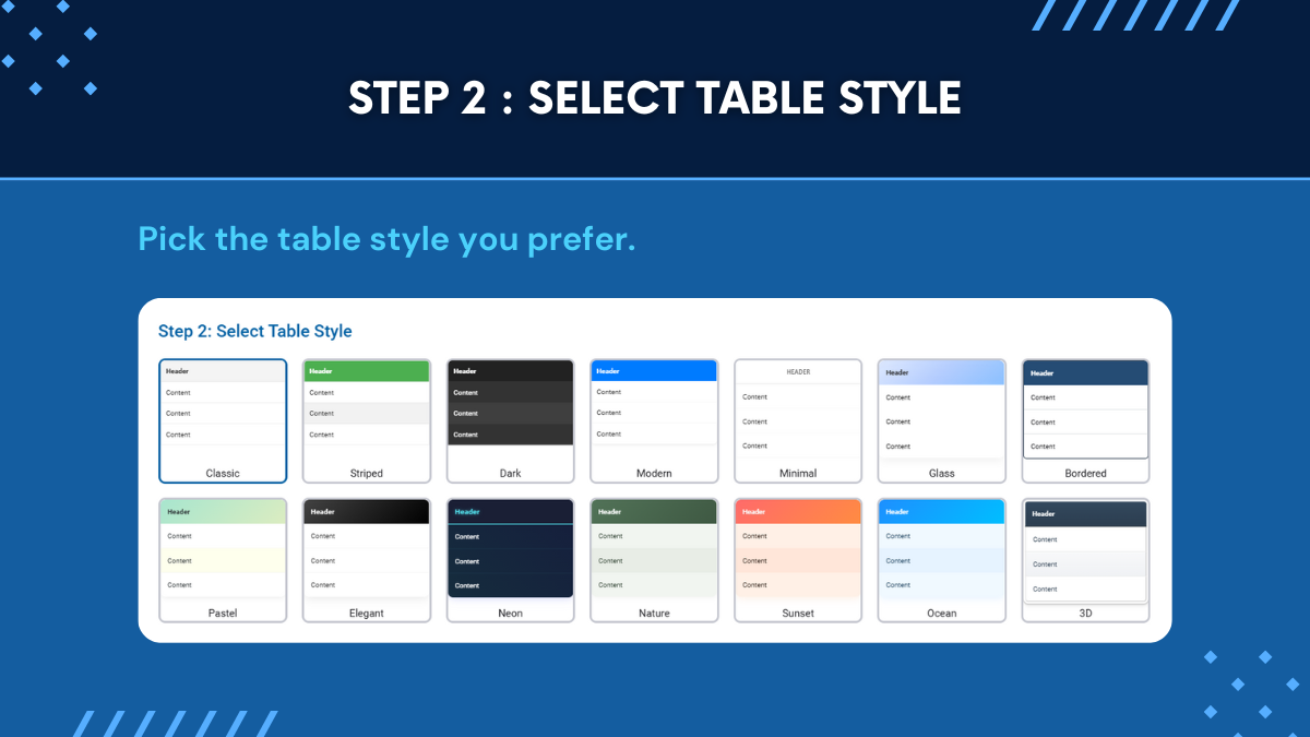 CSV to Table Image - Free online csv table image generator & converter media 2