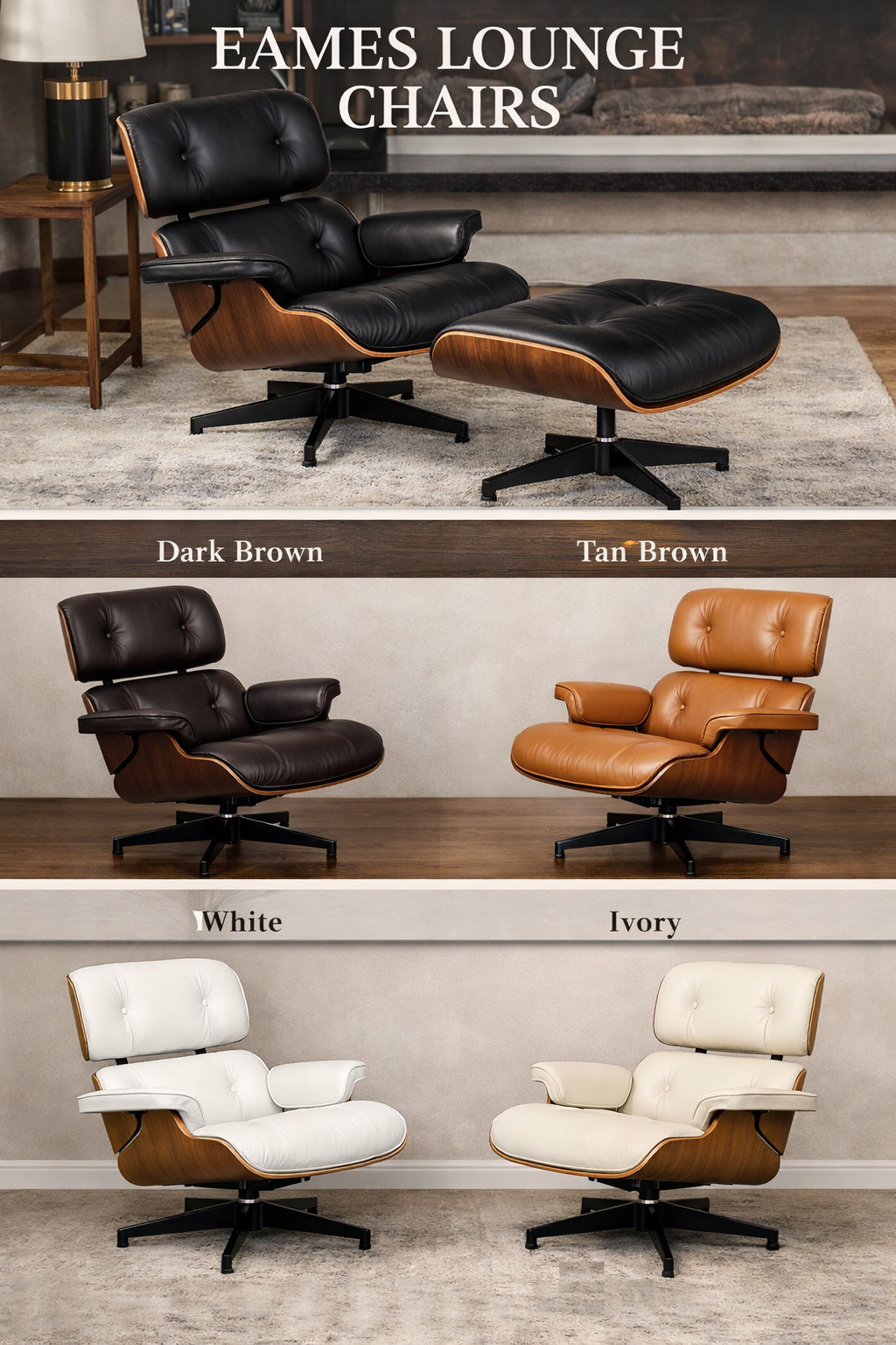 Eames Lounge Chair Replica in Uk - Product Hunt launch logo and brand identity