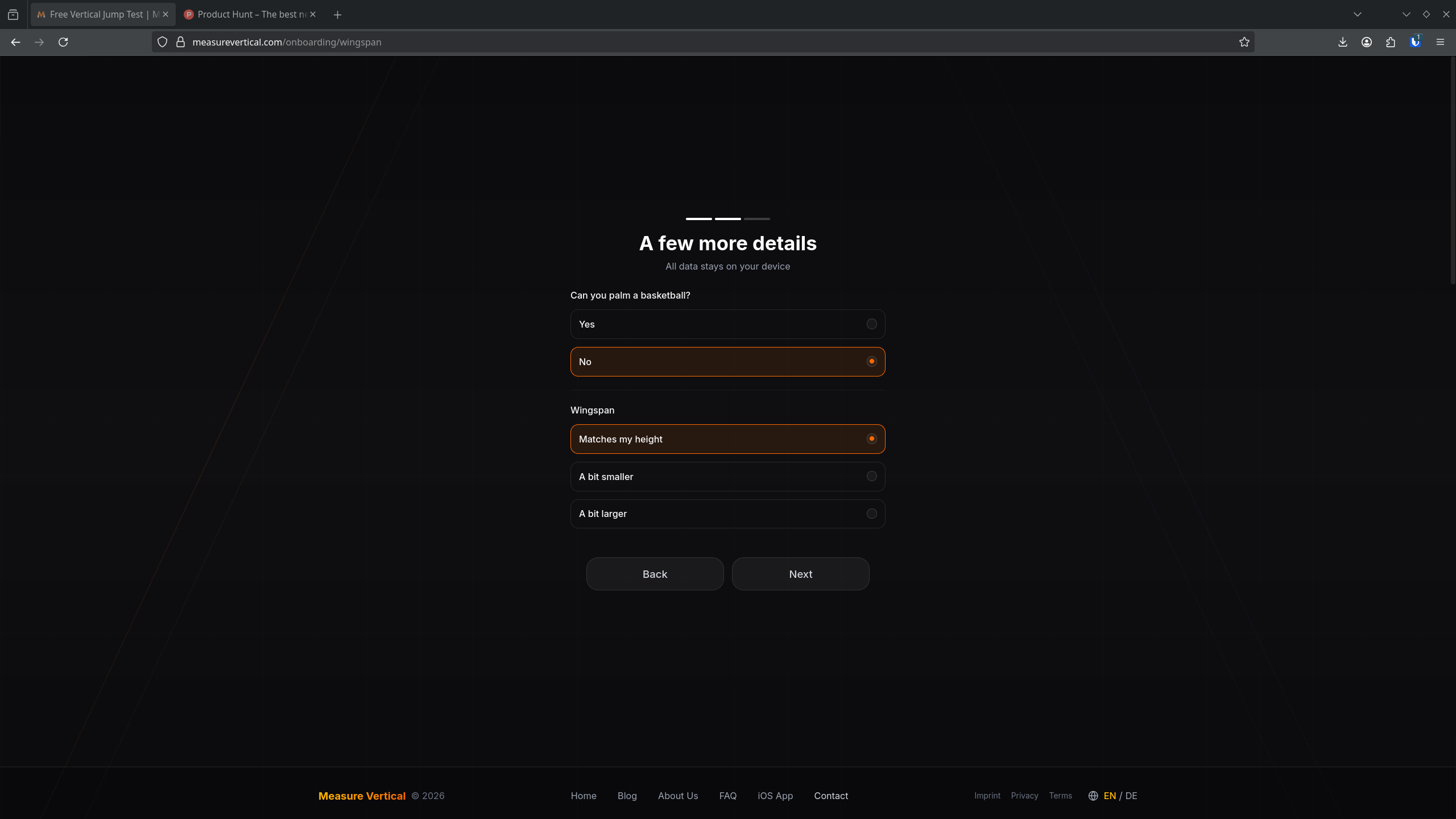MeasureVertical - Screenshot 3 showing product features and functionality