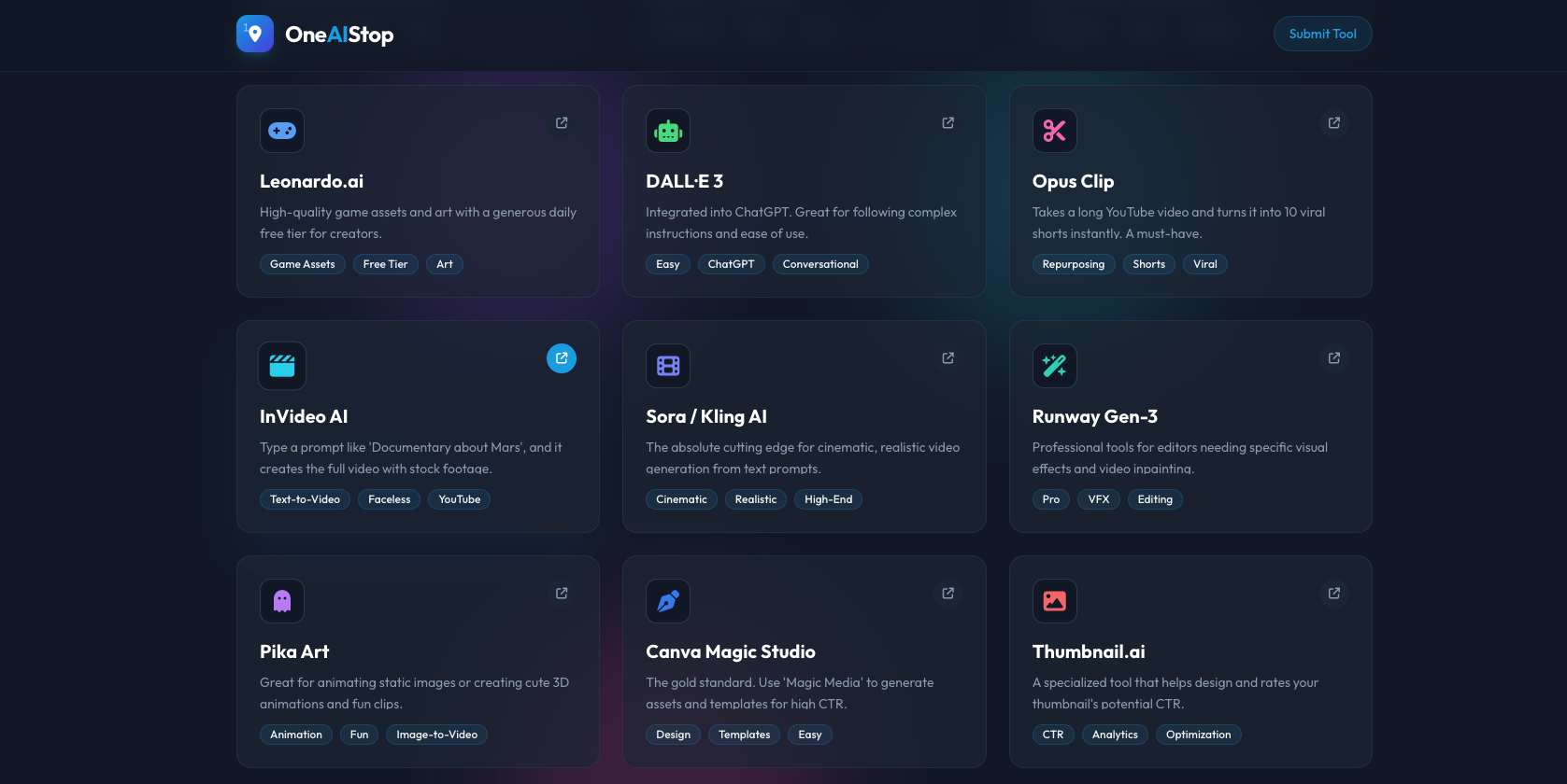OneAIStop - Screenshot 2 showing product features and functionality