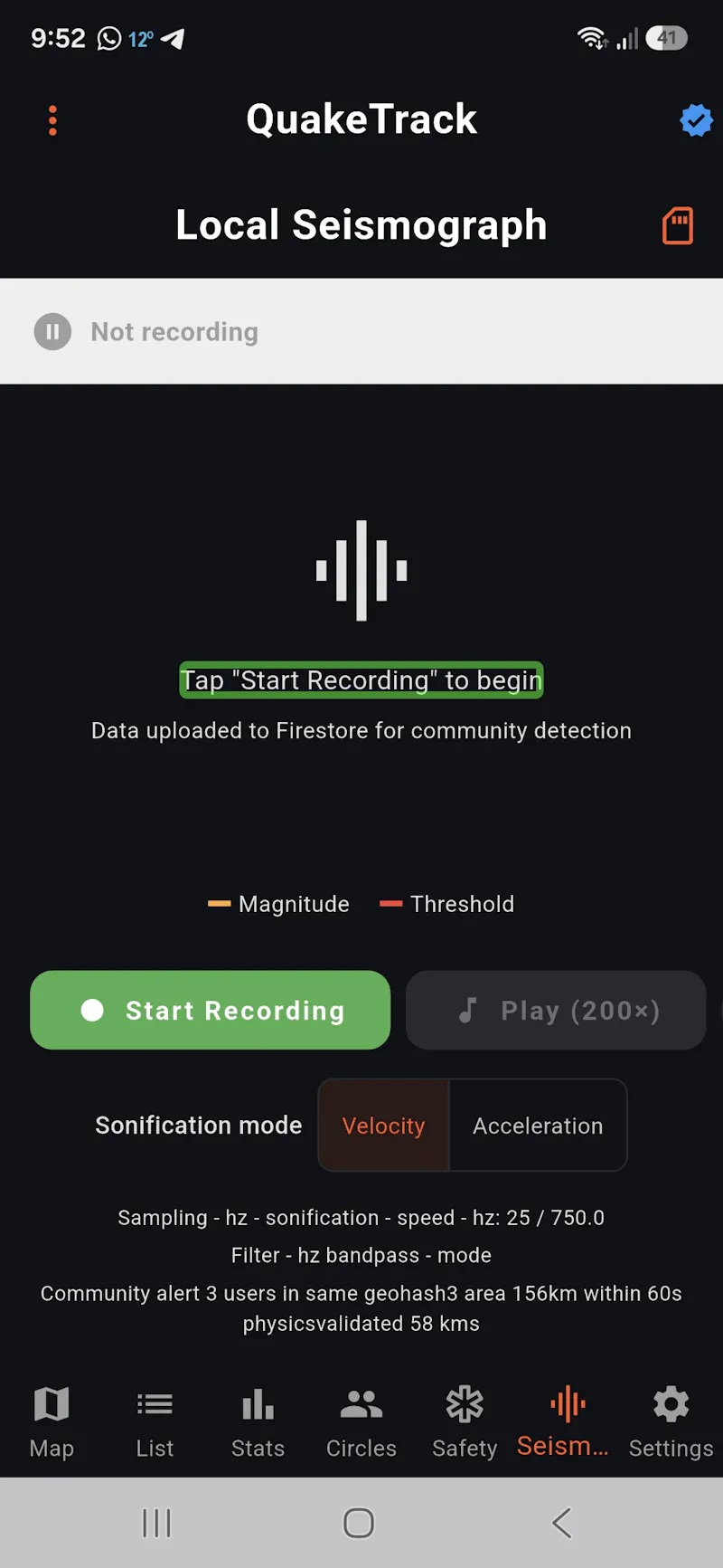 Introducing QuakeTrack! screenshot 3