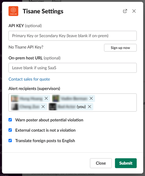 Tisane Bot for Slack - Легкая модерация для сообществ слабых медиа 2