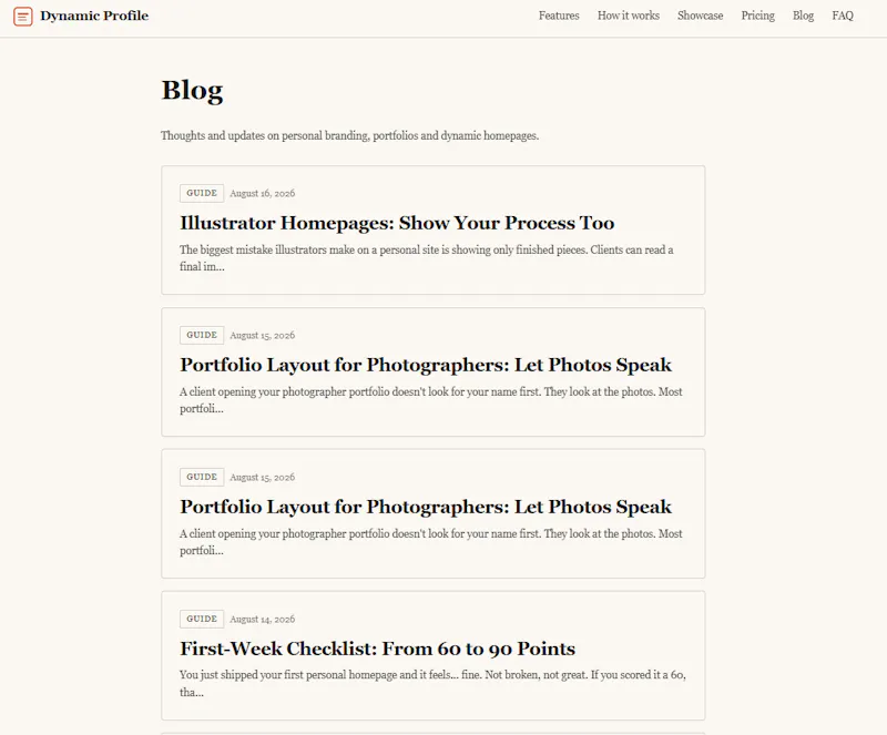 Dynamic Profile screenshot 5