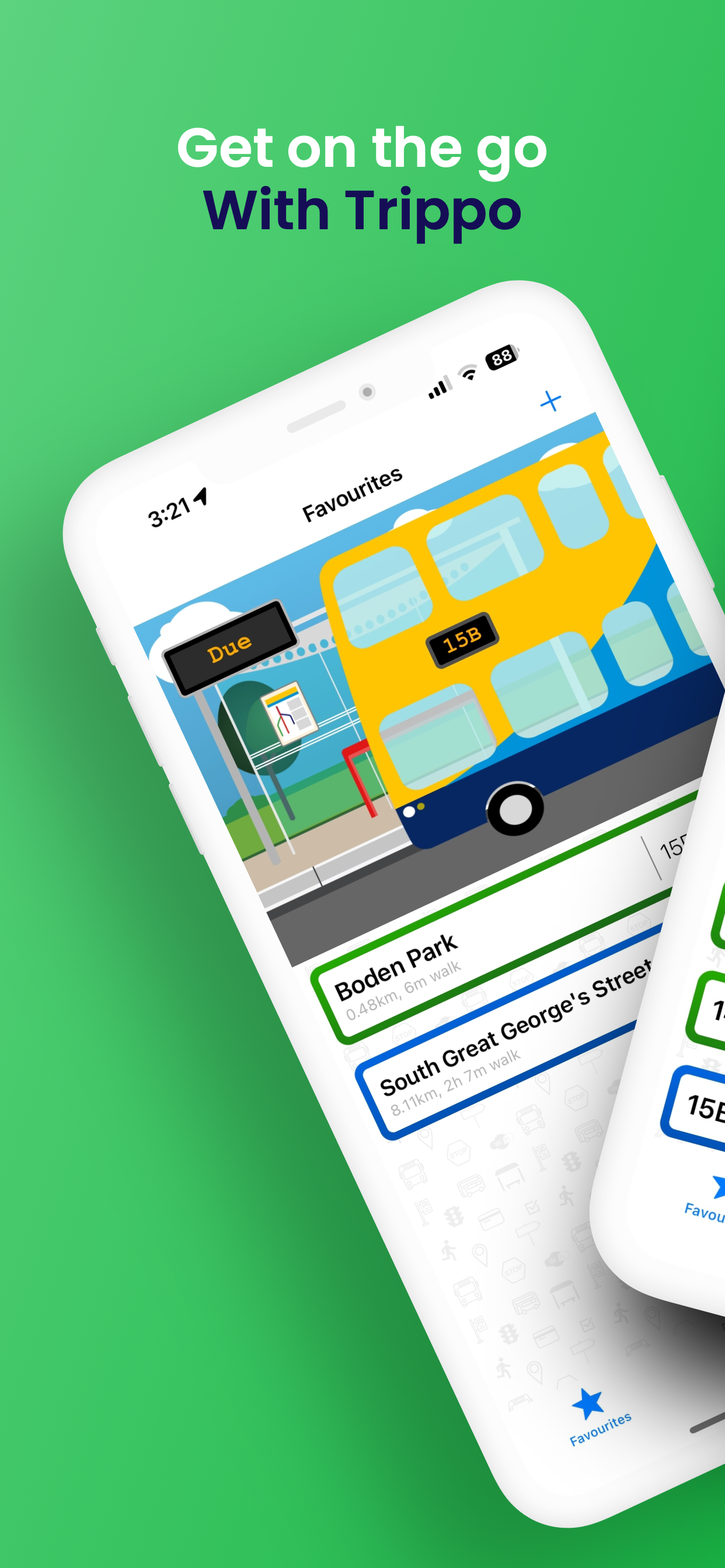 Trippo - แอป Dublin Bus & Area Area - Trippo เป็นวิธีที่ดีที่สุดในการเดินทางไปดับลินโดยรถบัสหรือ Luas! media 1