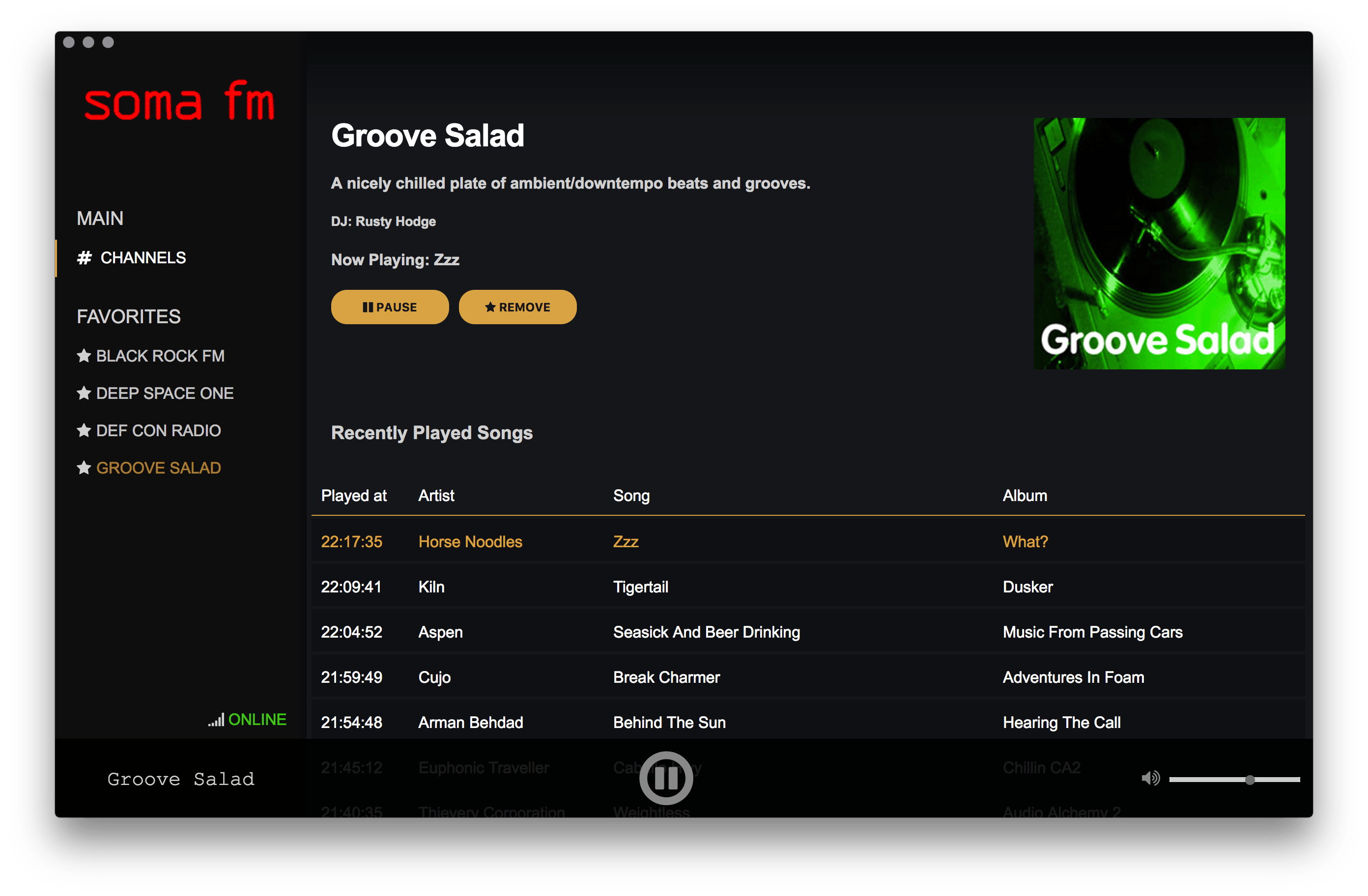 SomaFM Desktop Player media 1