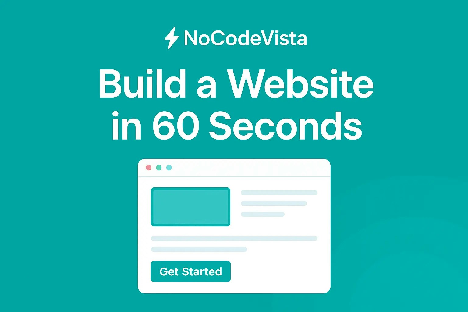 NoCodeVista — No-Code Website Builder - Main product screenshot demonstrating key features and user interface