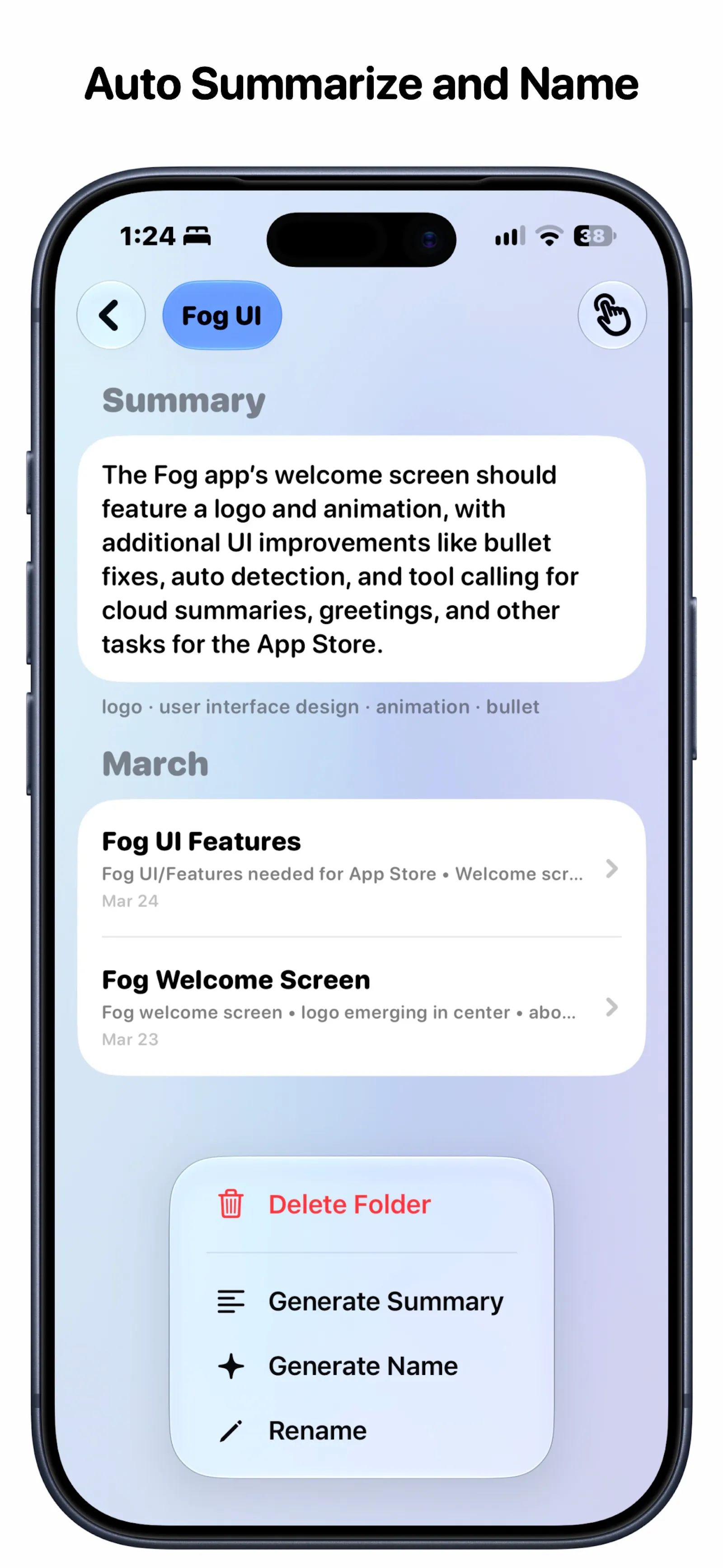 Fog: Smart Notes & Folders screenshot 5