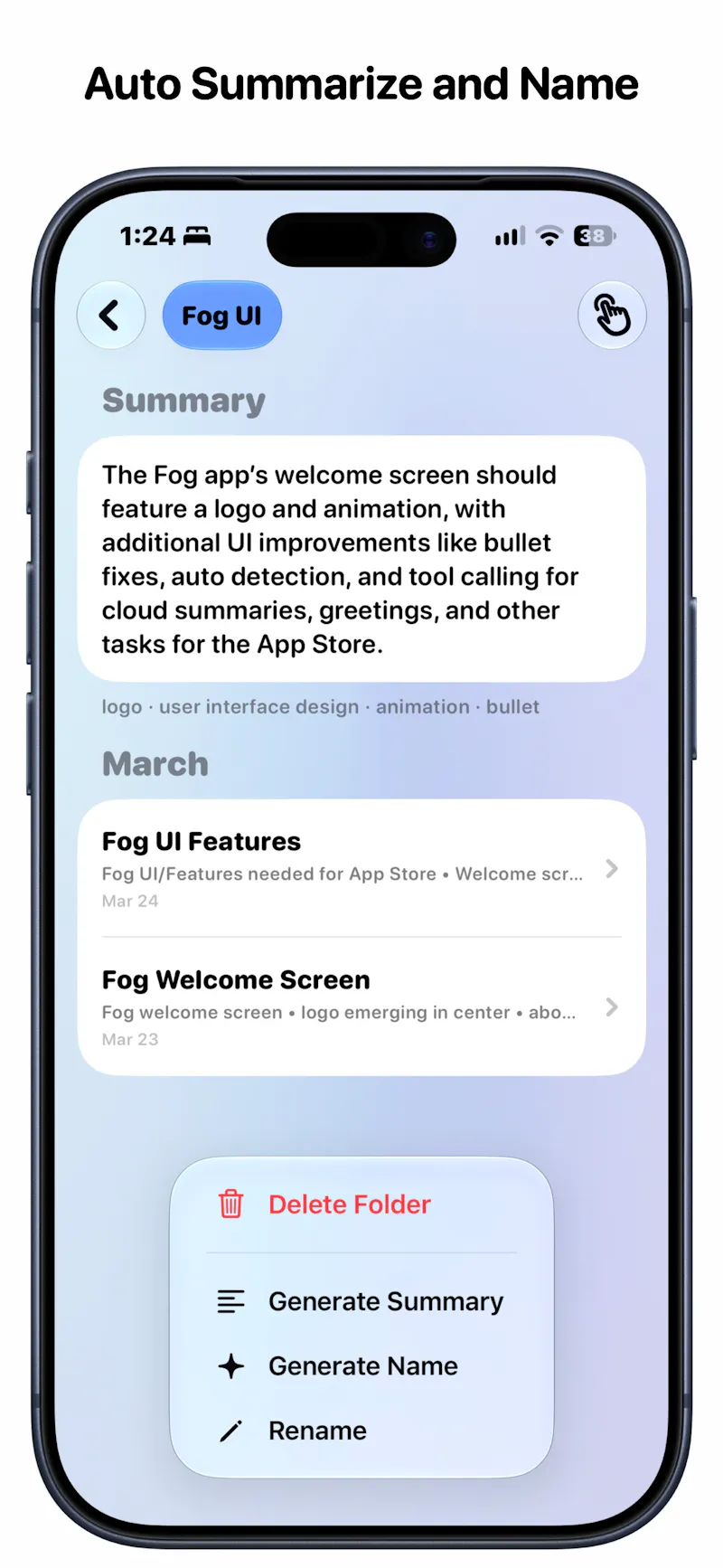 Fog: Smart Notes & Folders screenshot 5