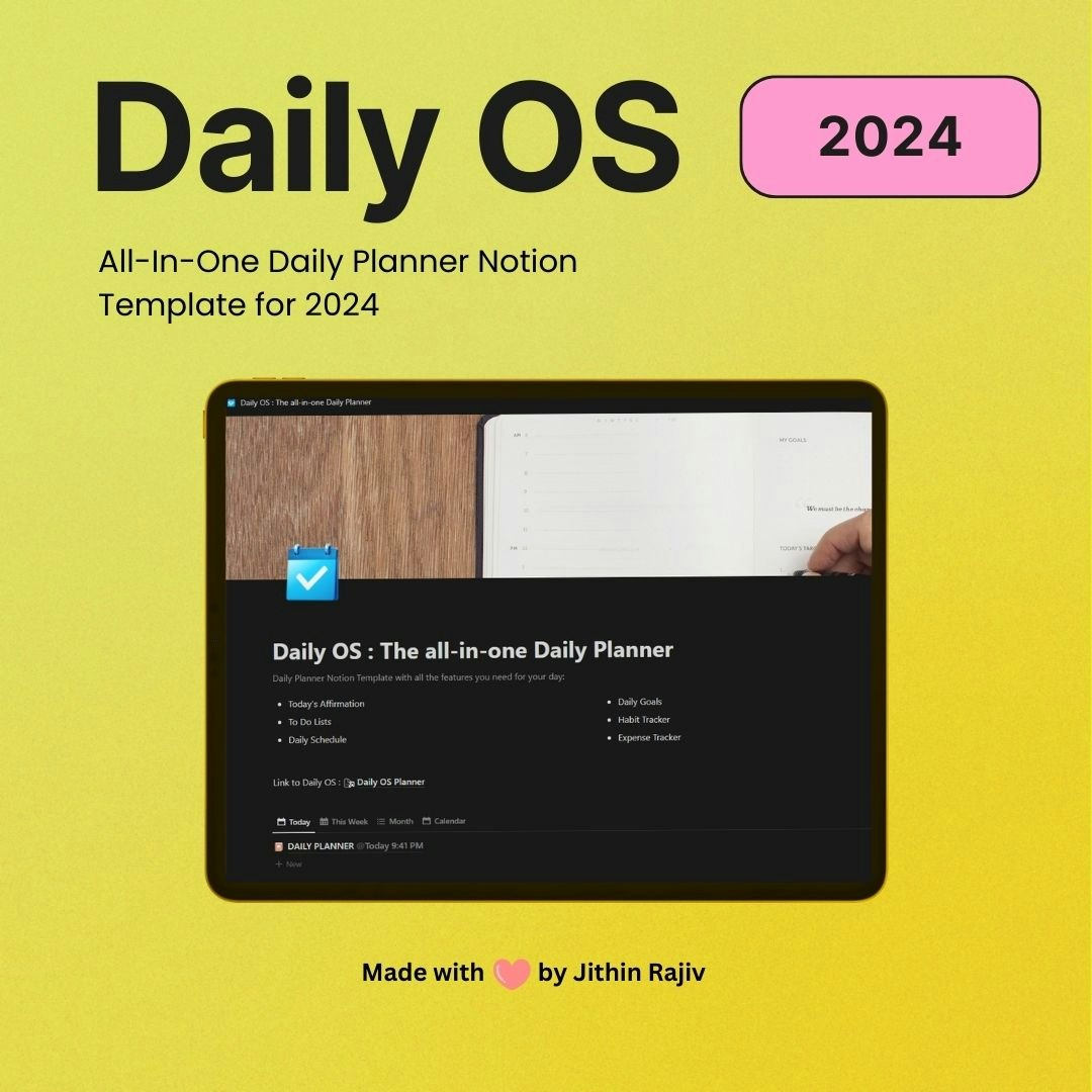 OS Daily OS - เทมเพลตความคิดรายวัน Planner