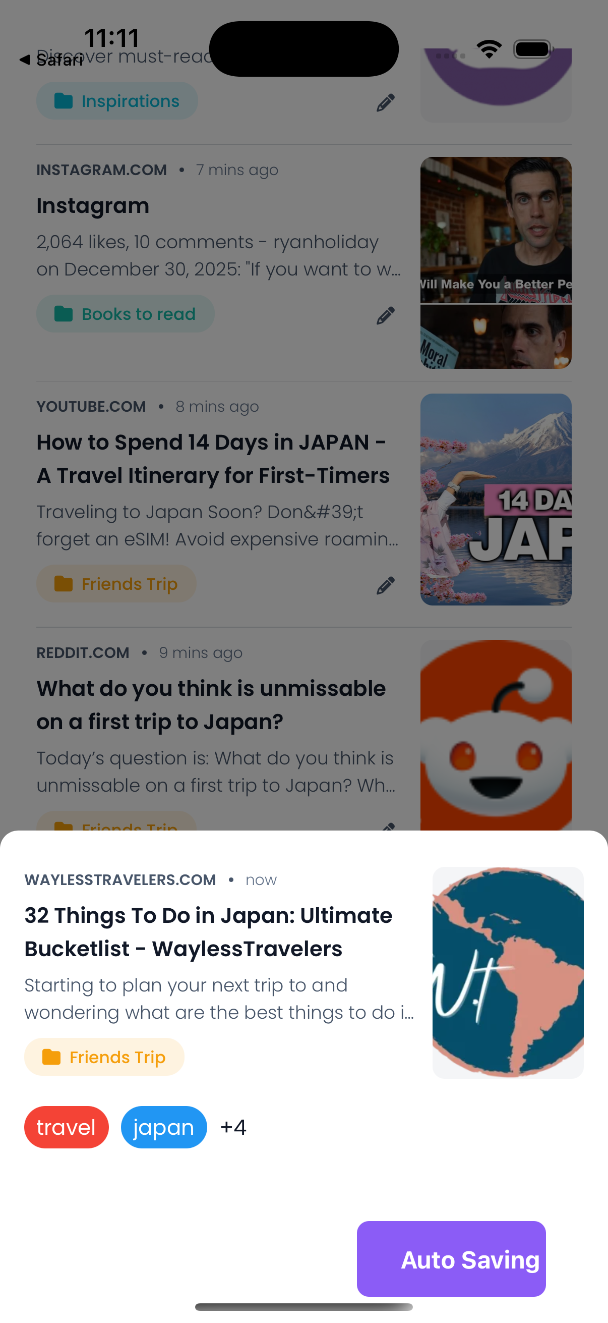 Save For Later: Smarter Bookmark Manager gallery image