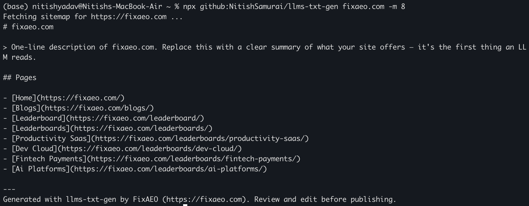 llms-txt-gen gallery image