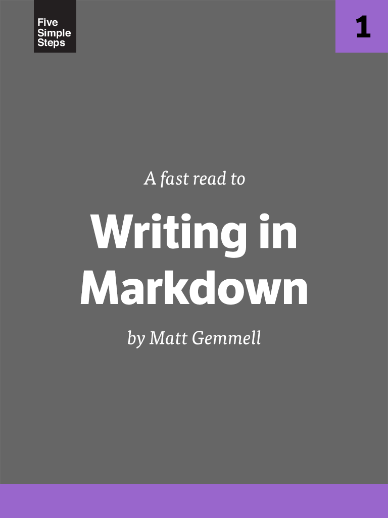 Writing in Markdown - the book