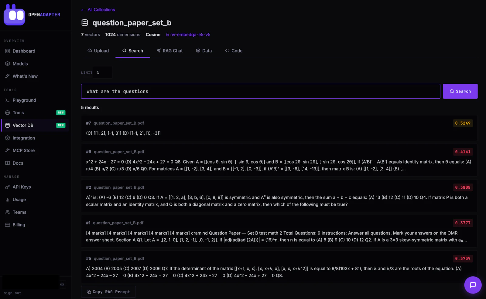 OpenAdapter - Search, Scrape & Vector DB screenshot 6