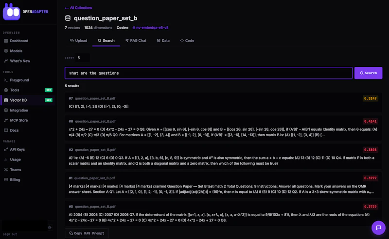 OpenAdapter - Search, Scrape & Vector DB screenshot 6