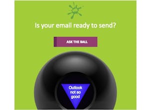 Magic 8 Ball Interactive Email gallery image