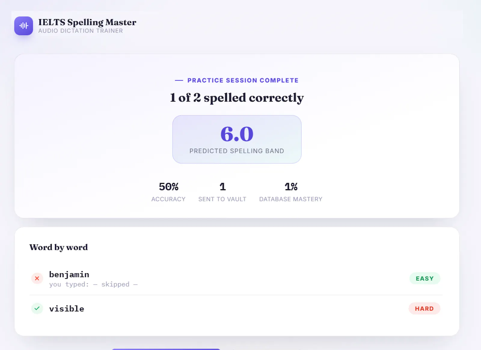 IELTS Spelling Master  screenshot 4