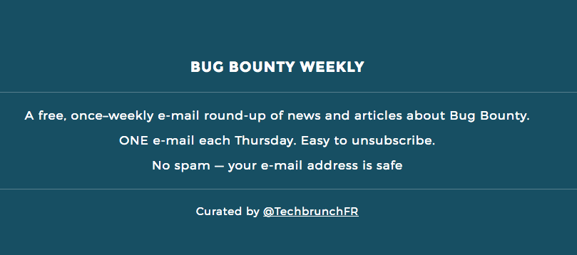 Bug Bounty Weekly