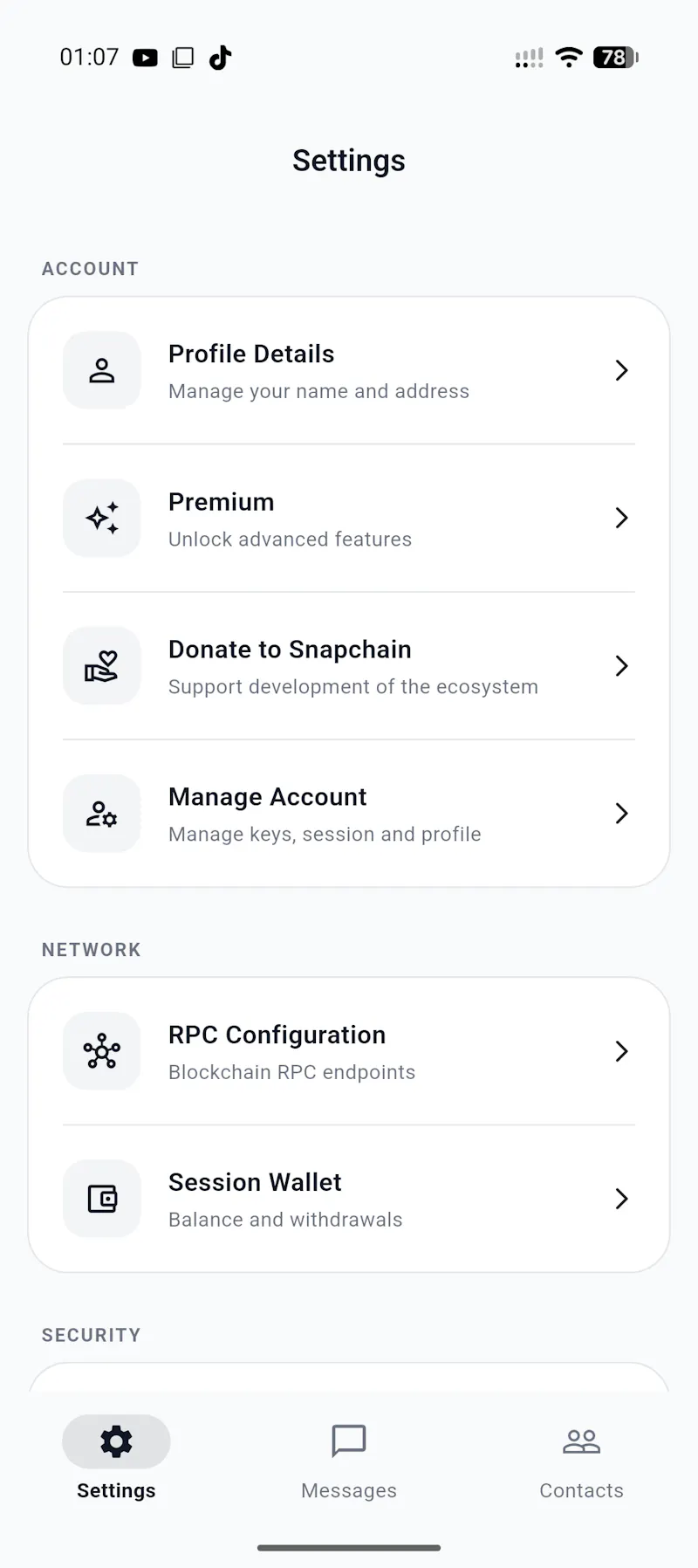 Snapchain screenshot 8