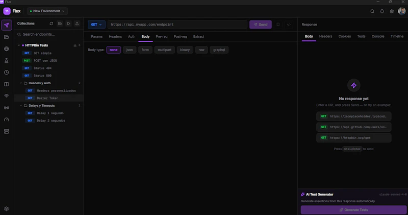 Flux, Modern API Client screenshot 2