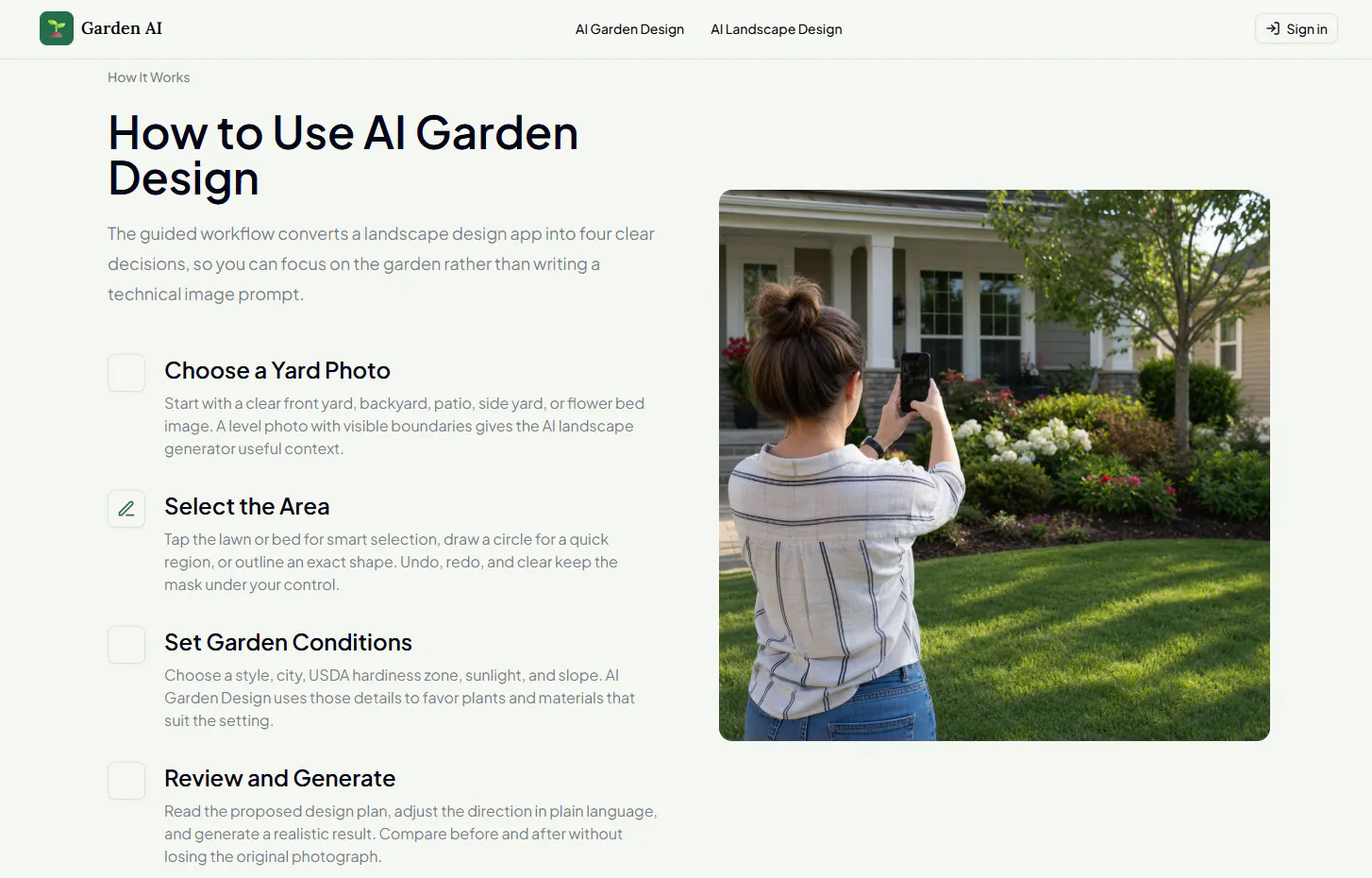 AI Garden Design gallery image