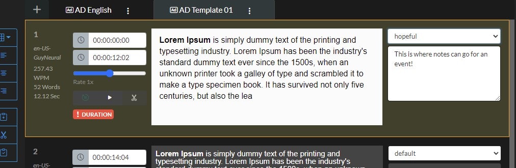 Plugin de description audio media 4
