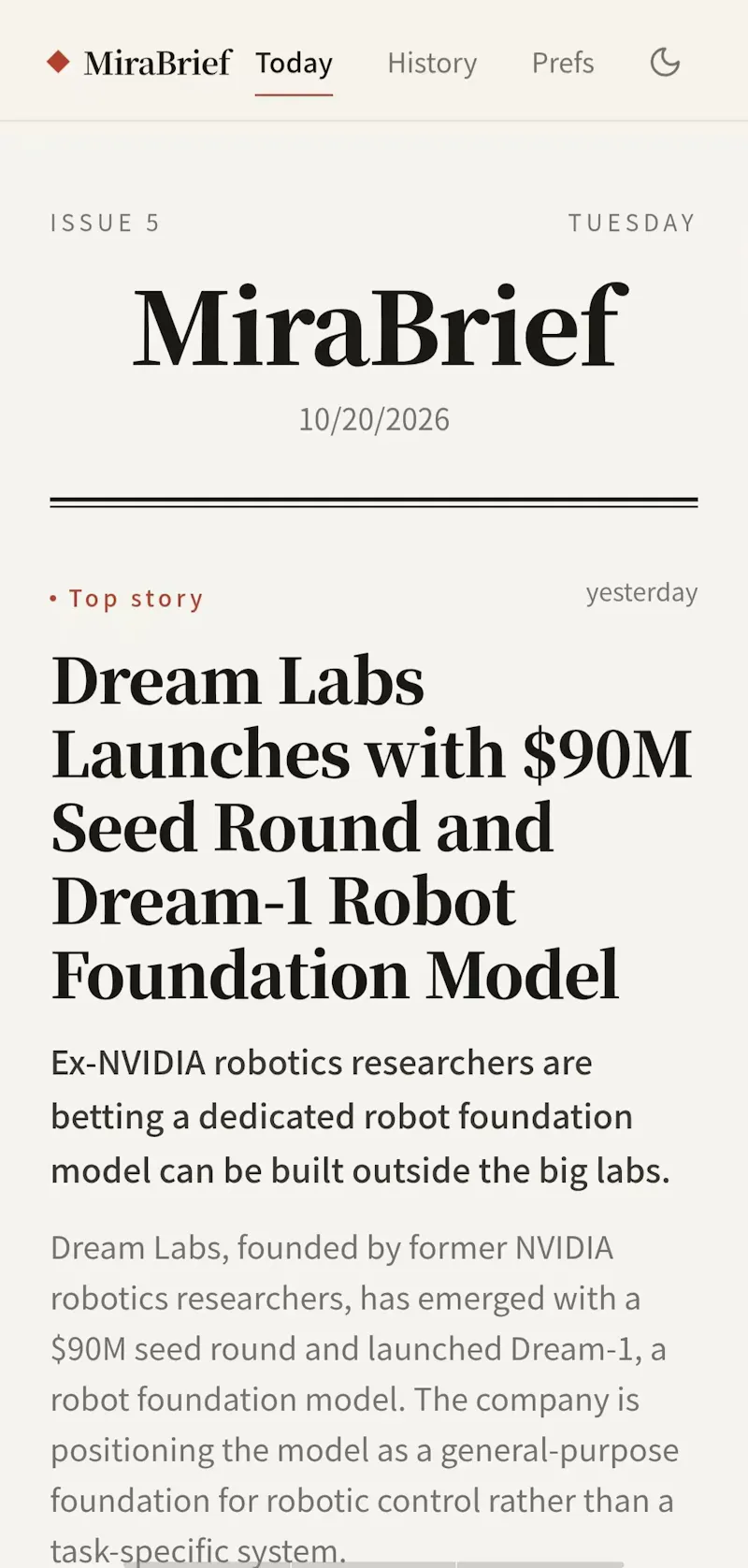 MiraBrief  screenshot 5