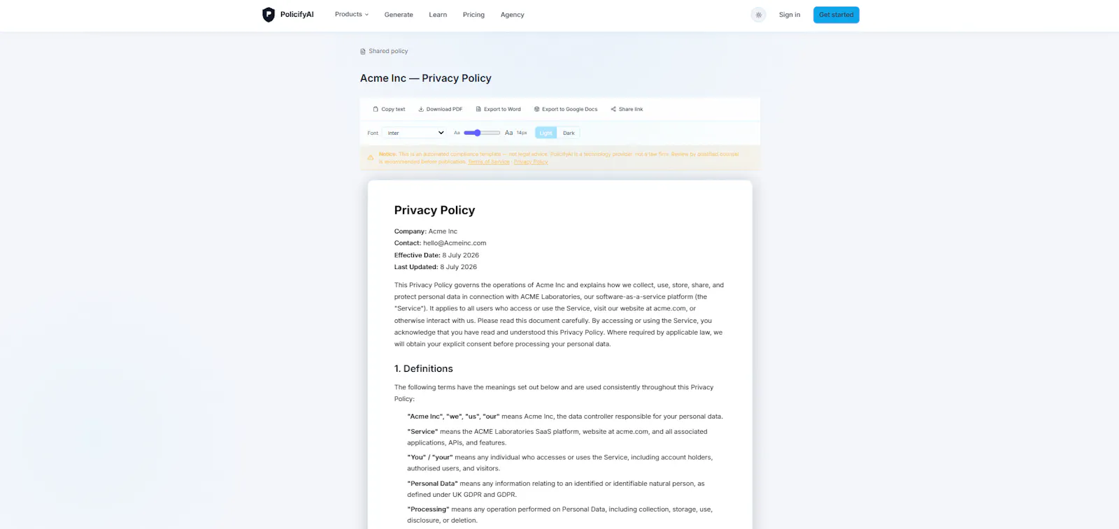 PolicifyAI screenshot 4
