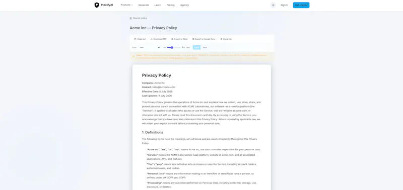 PolicifyAI screenshot 4