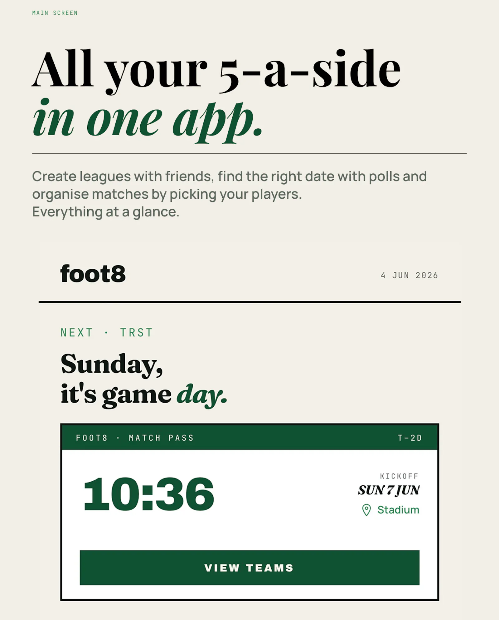 Foot8 screenshot 1