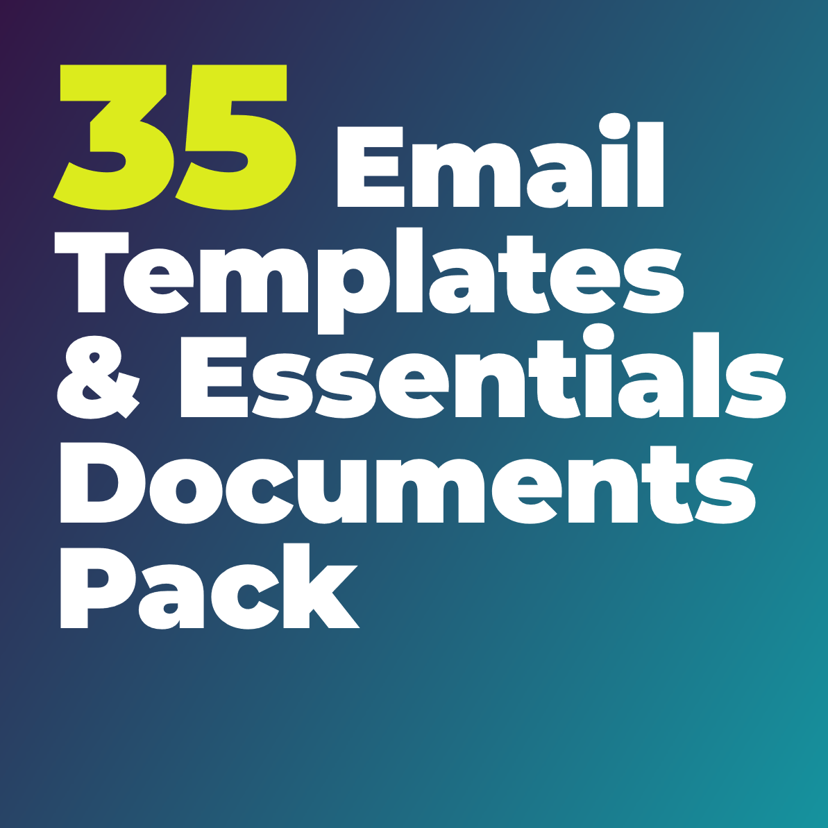 35 Email Templates & 4 Business Doc Pack